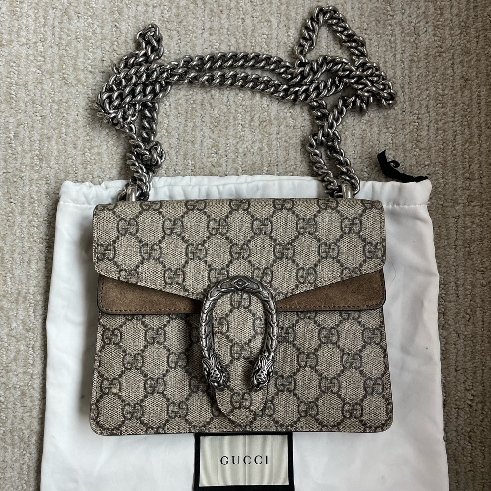 Gucci Supreme GG mini Dionysus bag. Bought from the Gucci store in Houston, TX.